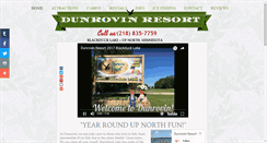 Desktop Screenshot of dunrovin-resort.com